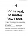 God Is Real - No Matter How I Feel